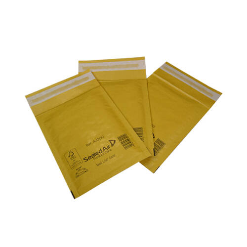 Lot de 20 enveloppes blanche rembourrée en papier structure nid d'abeille  165x165 mm - La Poste