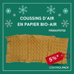 coussin emballage papier kraft reduction noel