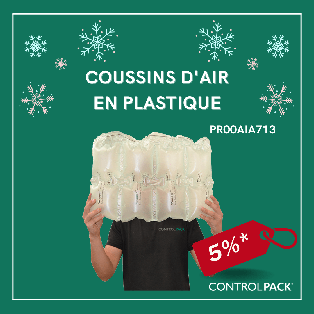 coussin air plastique reduction noel