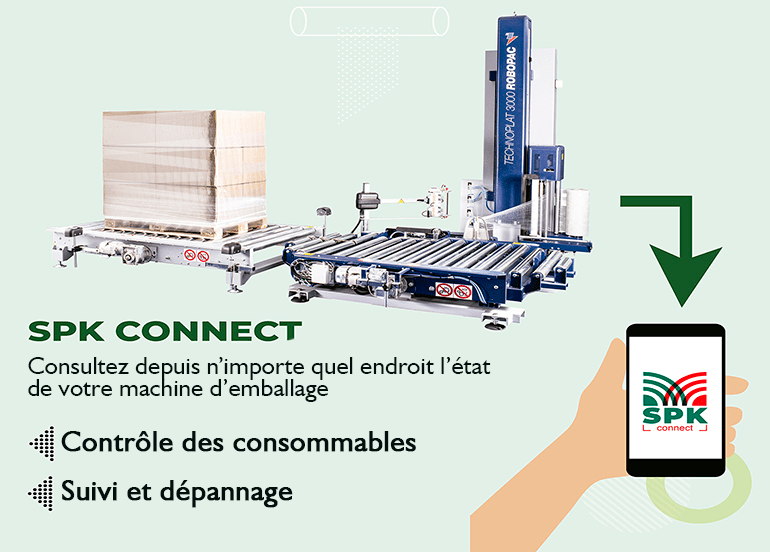 spk connect pour le controle des machines d'emballage