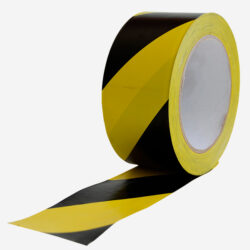 Ruban adhésif de marquage au sol jaune et noir 50 mm x 33 m