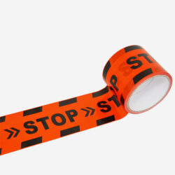 Ruban de marquage au sol rouge "STOP"